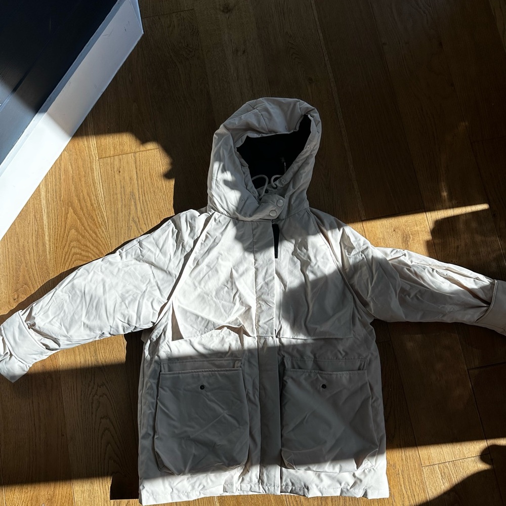 Cream Hooded Jacket